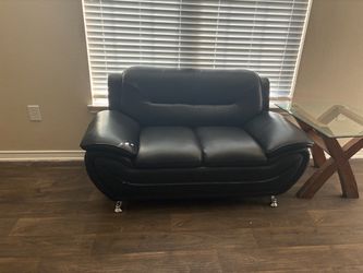Black/Silver Couch