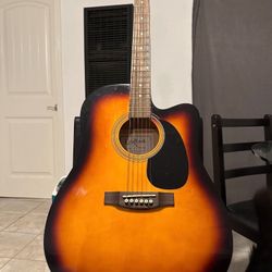 electric acoustic guitar