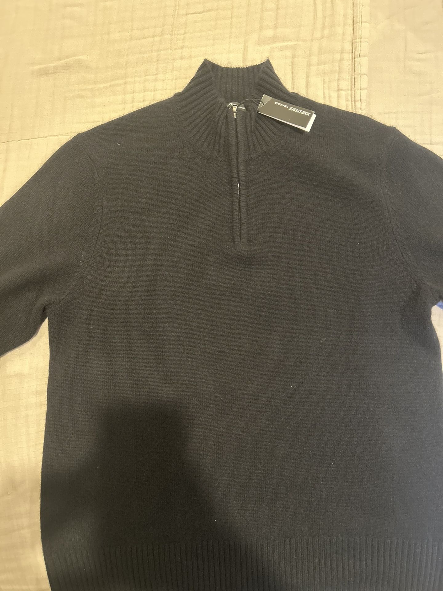 James Perse Cashmere Quarter Zip Size 2
