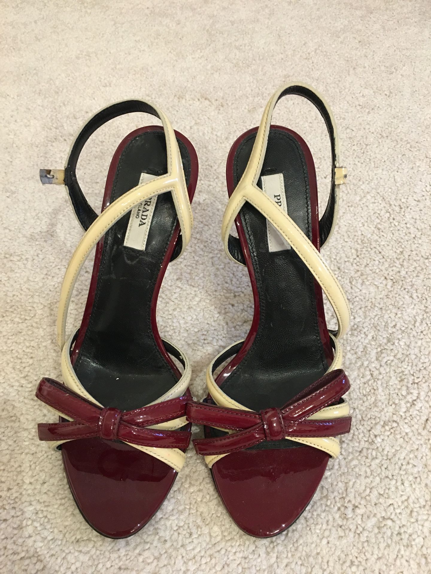 Prada Sling Back Heel Size 6.5 $175 Store Display