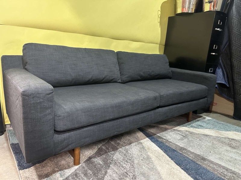 For Sale: West Elm Eddy Sofa 82" Dark Gray Couch ORIGINAL PRICE $1399