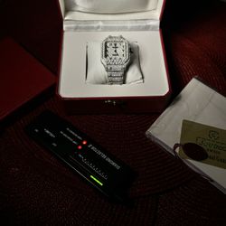 Iced Out Cartier Santos