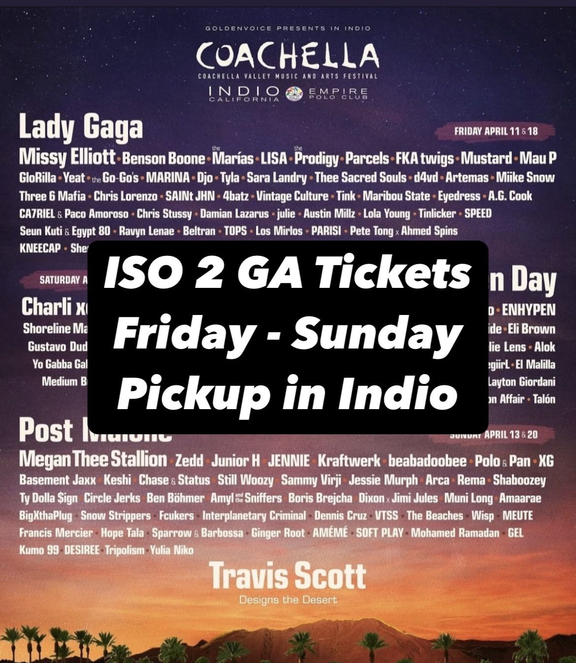 2 GA Wristbands
