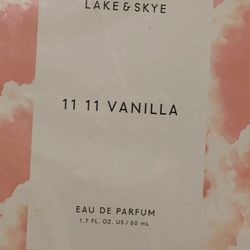 LAKE & SKYE. 11 11 VANILLA OZ  EA U DE PARFUM 1.7 OZ