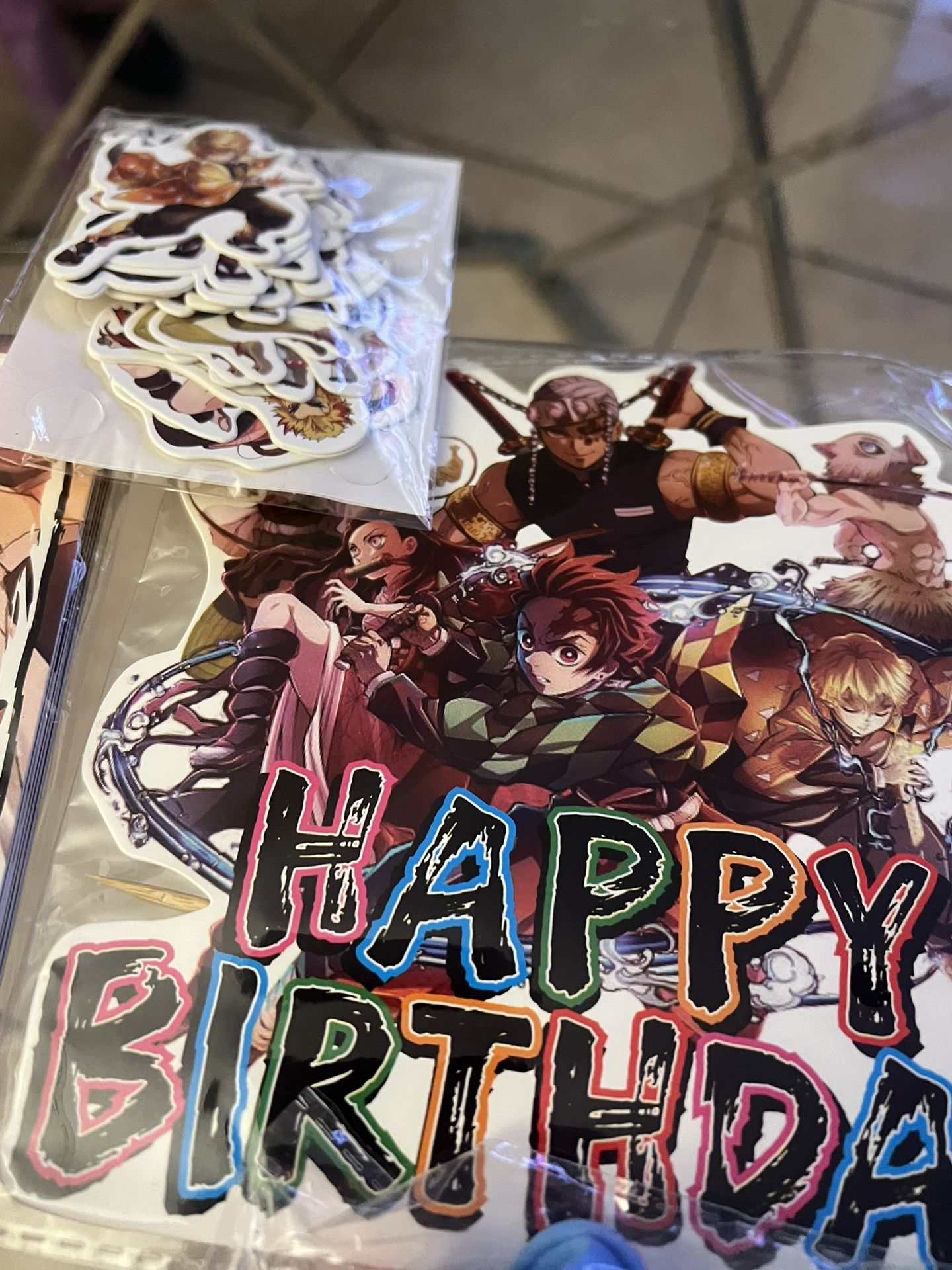 Anime Demon Slayer Birthday Supplies