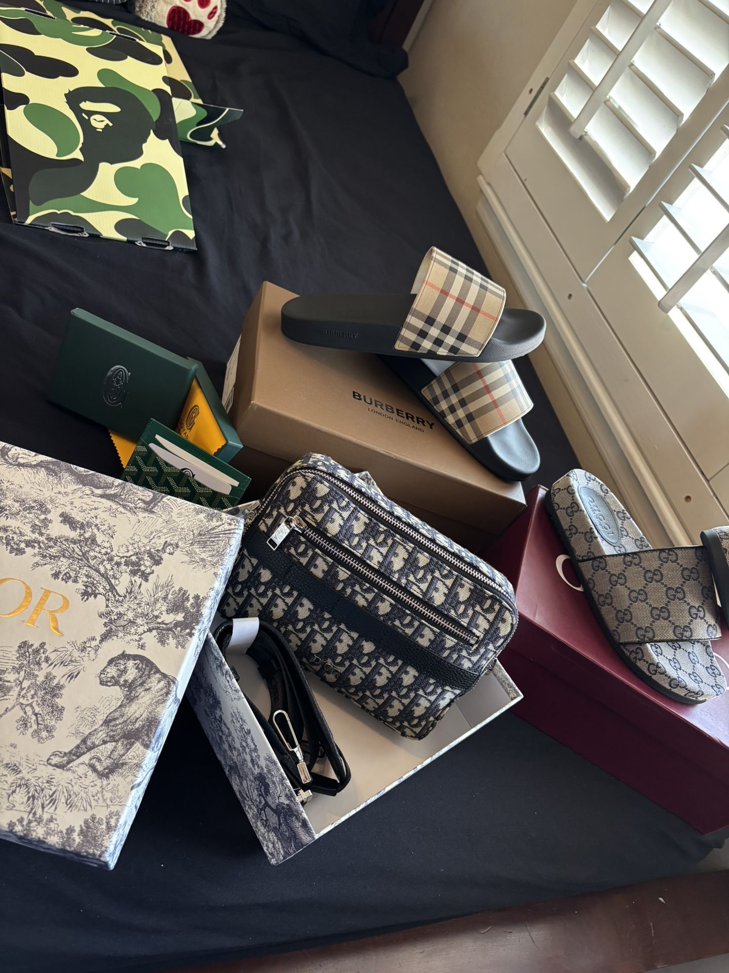 burberry, gucci, dior goyard