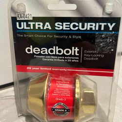 Brand new deadbolt lock with two keys , $10