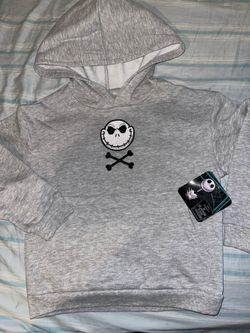 Boys Jack Skellington pullover hoodie size 6/7