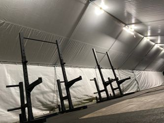 NEW-All Black DELUXE SQUAT STAND-IN BOX, BRAND NEW- ONLY RACK- BENCHES AND BARS available 