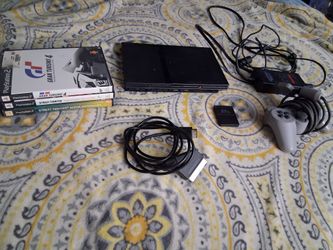 PlayStation 2 Slim Console Bundle with Games