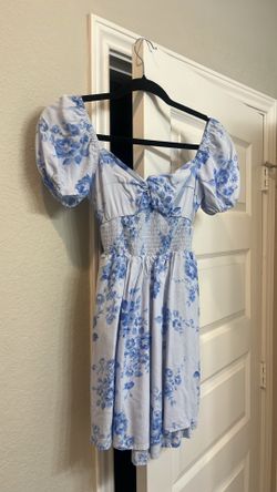 Hollister blue floral dress