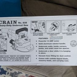 Crain Heavy Duty Undercut Saw #835
