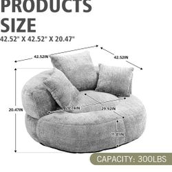 Gray Like New Accent Chair