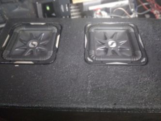 2 Kicker L7 10" Subwoofers In A Ported Box