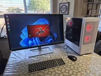 GAMING PC 32" intel Xeon 32T CPU RTX 4000 32gb 1tb Windows11