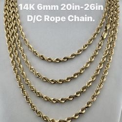 Please read! 96817 it’s a zip code. 14K 6mm 20in -26in DC rope chain. Re-stock.