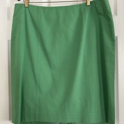 Nordstrom Women’s Green Knee Length Straight Skirt 