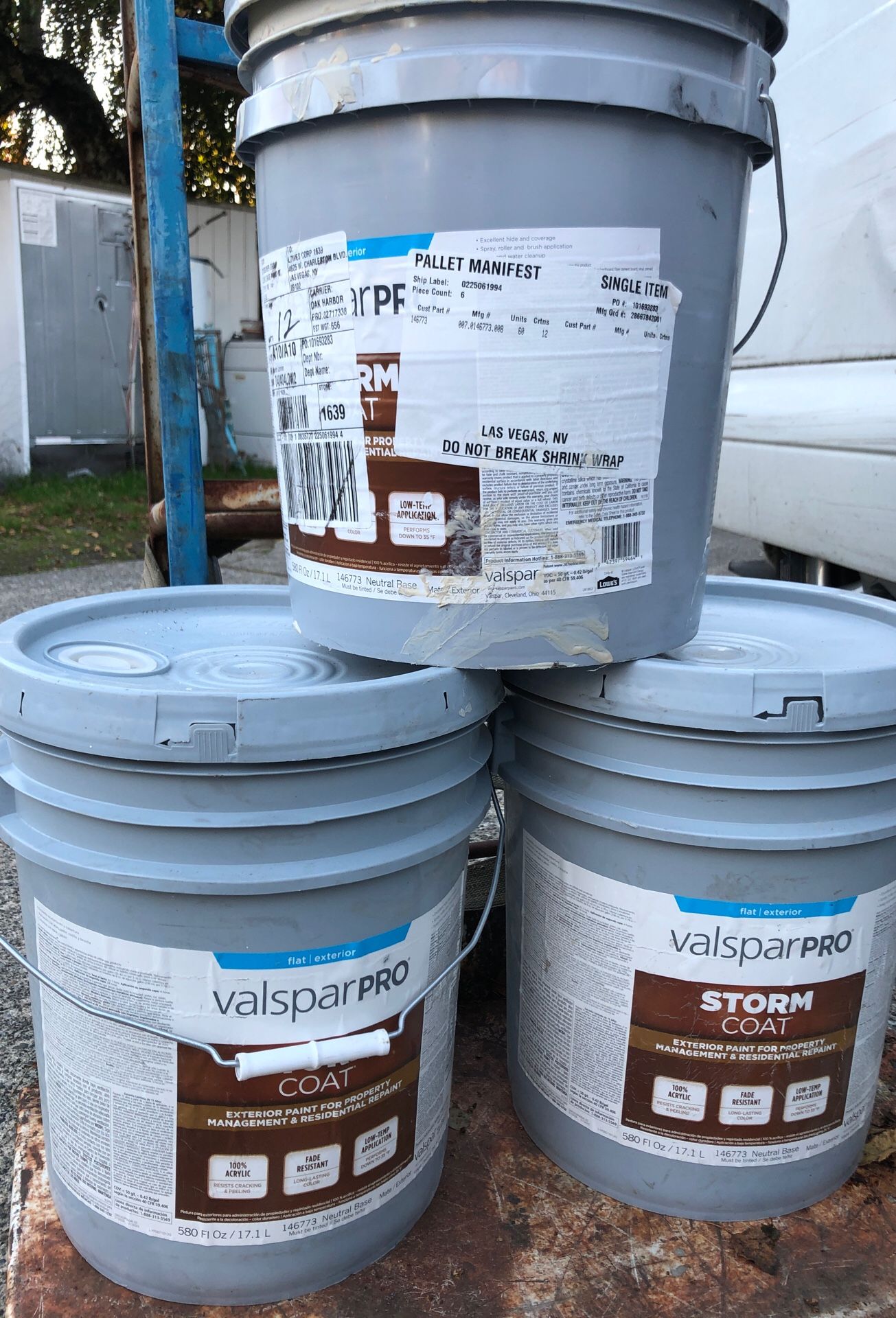 Valspar acrylic storm coat “base coat must be colored” exterior paint 5