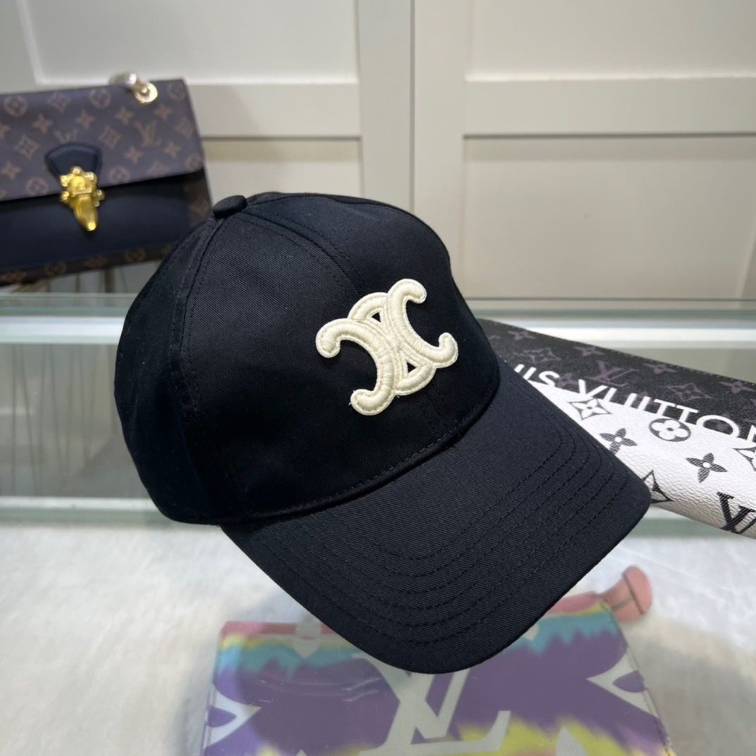 Black Celine Hat Unisex Men Women Baseball Cap