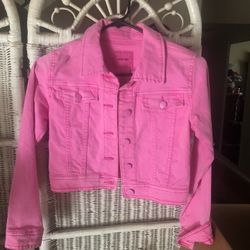 Pink Jean Jacket Small 