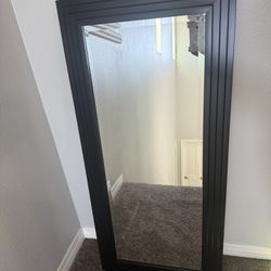 Black/Dark brown Framed Mirror