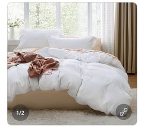 White California King Duvet Cover