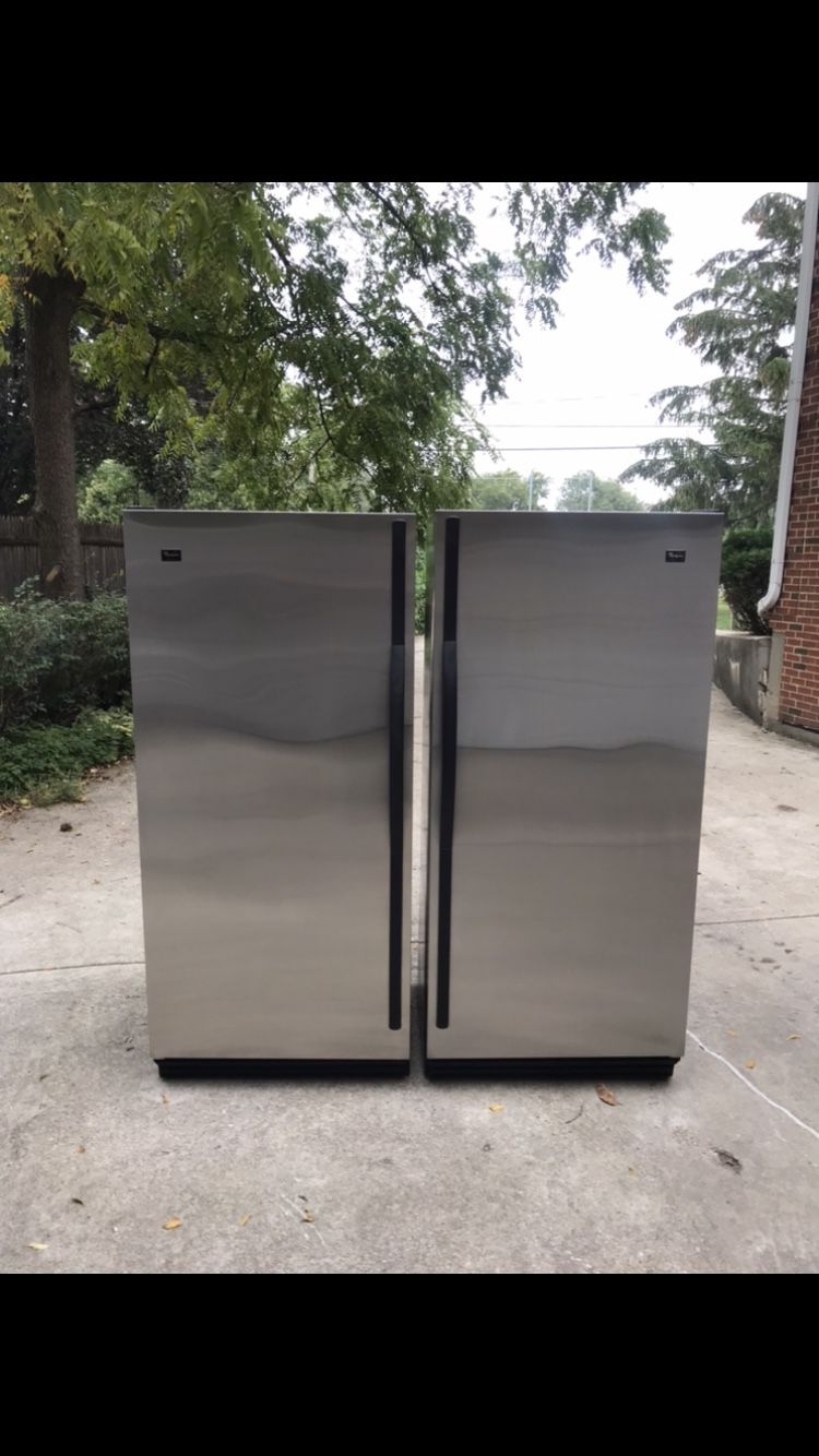 Free Delivery- Whirlpool Full Freezer + Full Refrigerator.