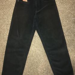 Black Corduroy Empyre Pants Size 30