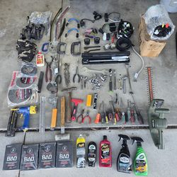 Tools Tool Lot Ratchets Socket Extensions pliers screw drivers