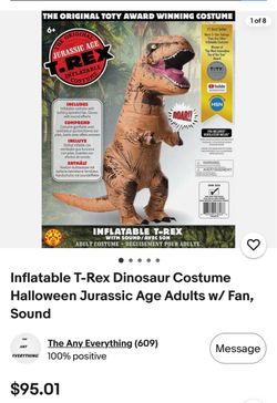 T. rex inflatable costume