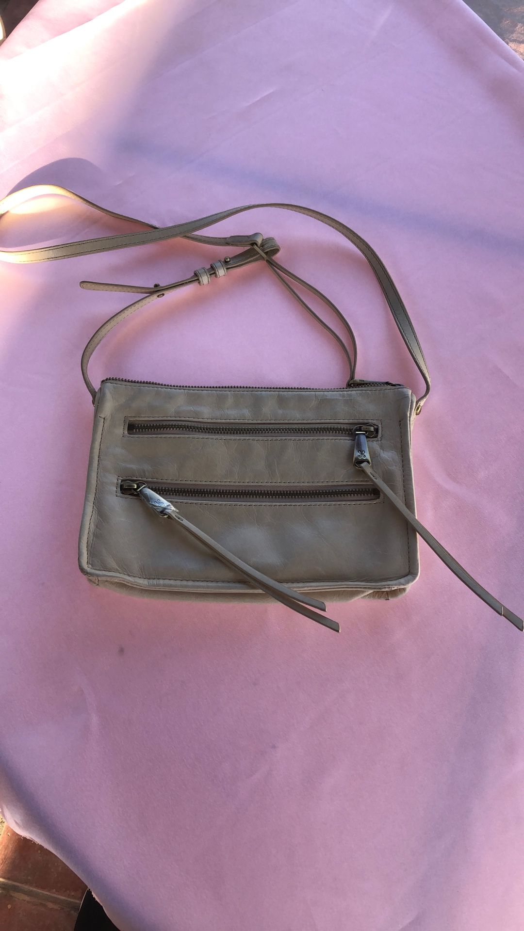 Hobo Purse Cream Leather