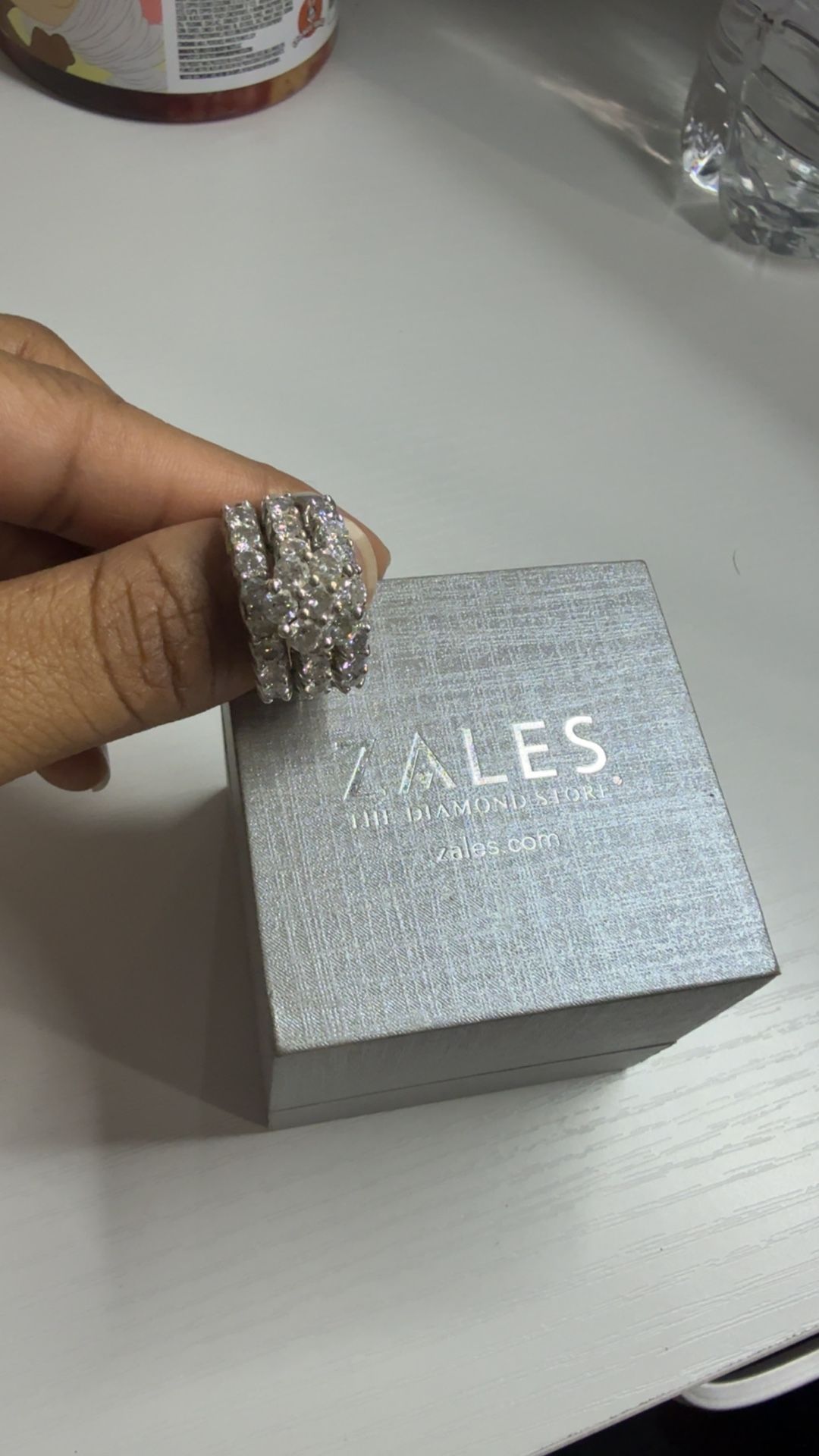 Silver Diamond Ring