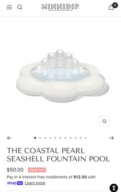 MINNIDIP THE COASTAL PEARL SEASHELL FOUNTAIN POOL