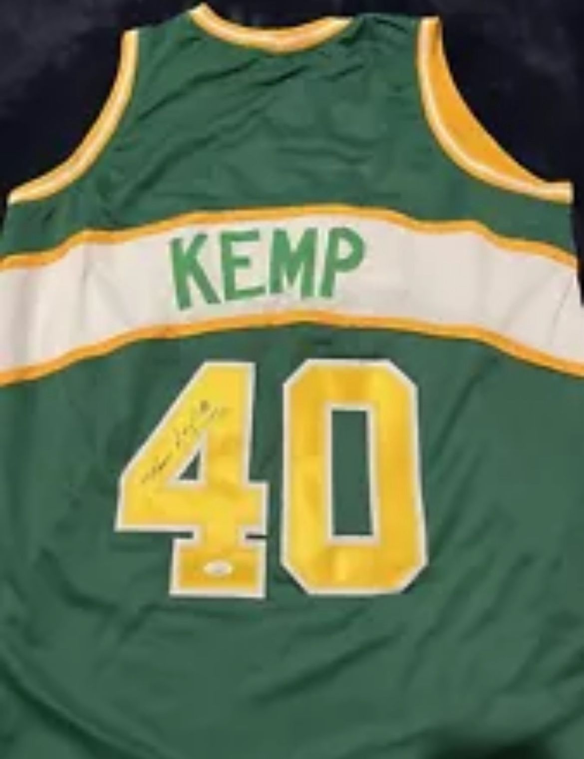 Shawn Kemp Seattle SuperSonics autographed jersey