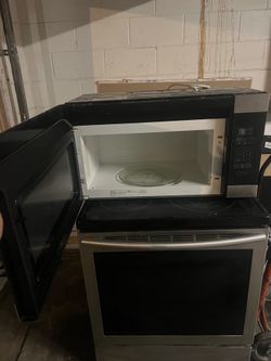 Stainless steel microwave and oven