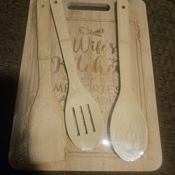 Cuting Board And Utensils
