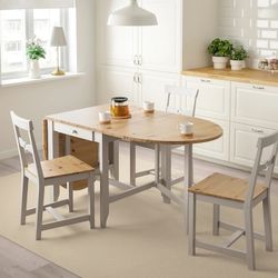 Gamleby table outlet and 4 chairs