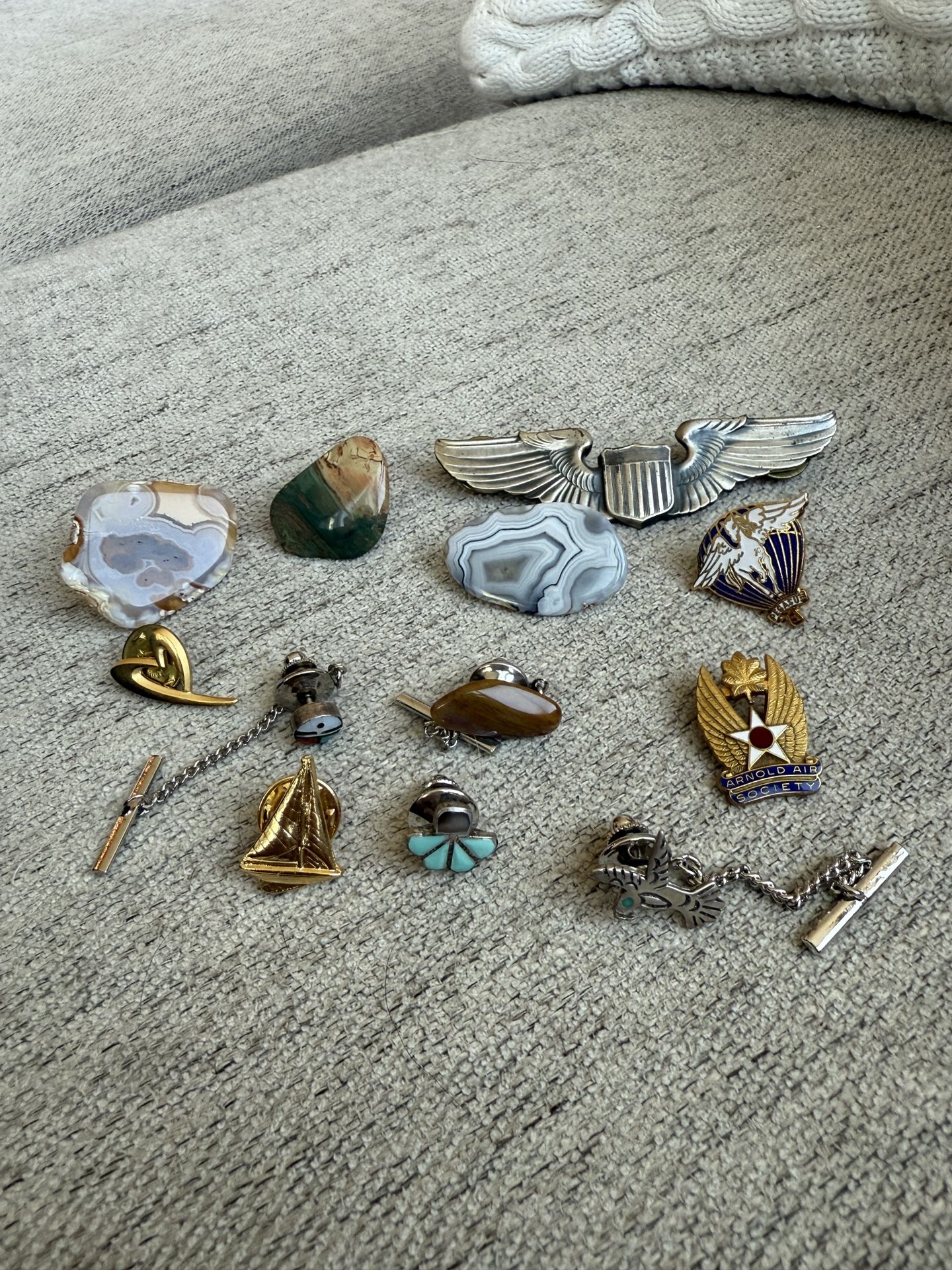 Men’s Antique Lot Of 8 Pins