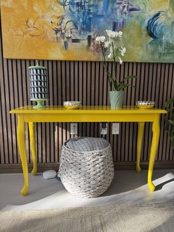 Yellow Console Table