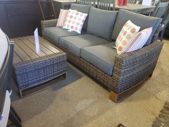New outdoor patio furniture sofa and coffee table tax included
