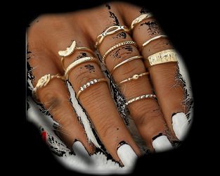 Bohemian style Ring set
