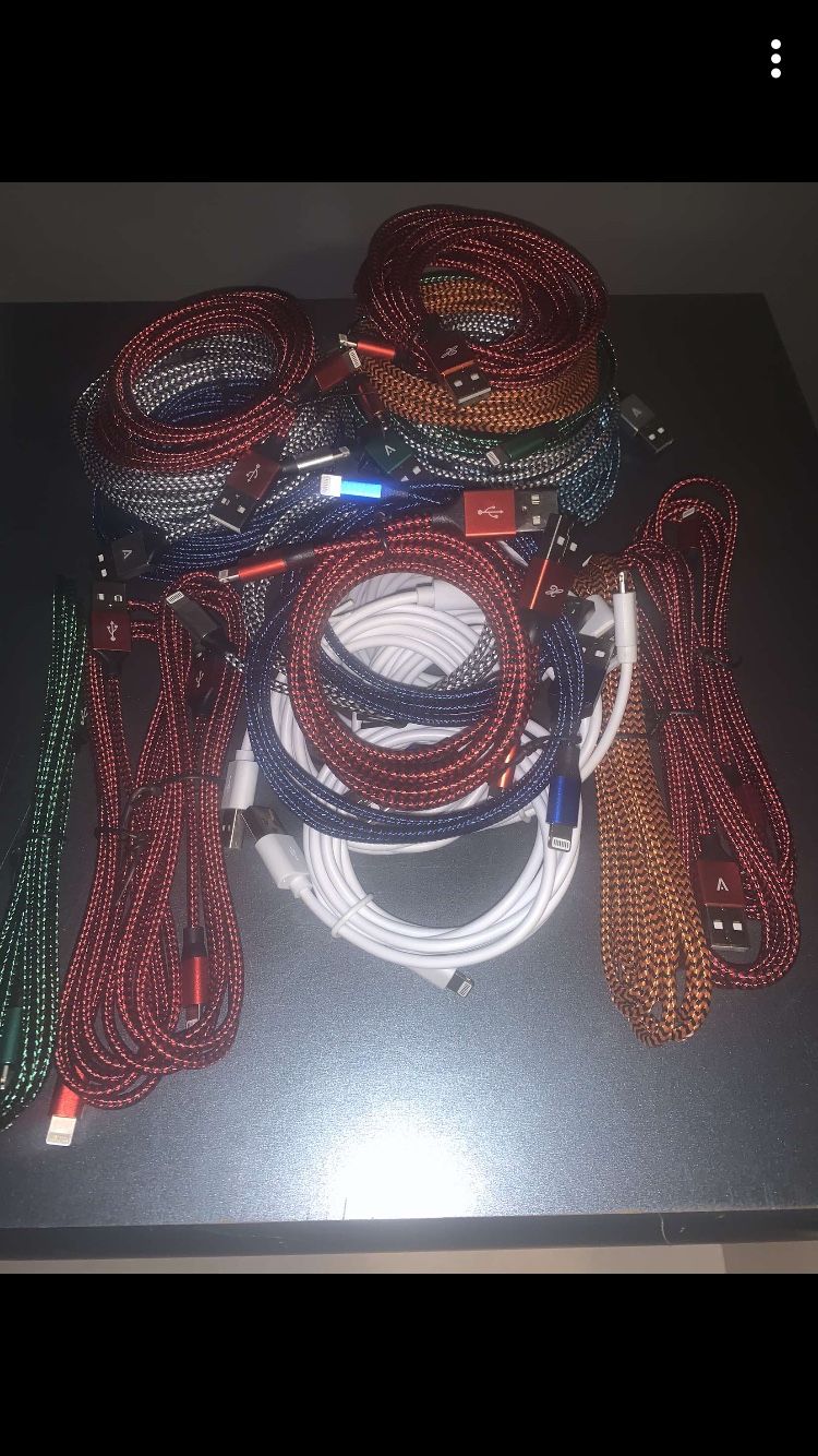 Nylon braided iPhone chargers