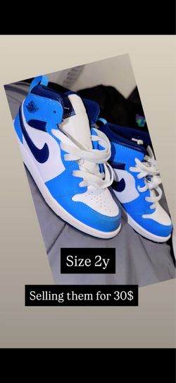 Blue high top dunks