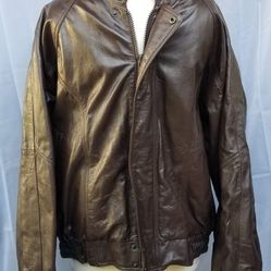 Pierre Cardin Leather Jacket Size Large