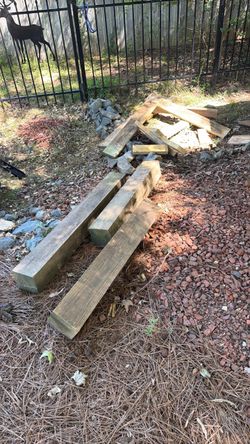 Wood, including 3 36” 6x6s
