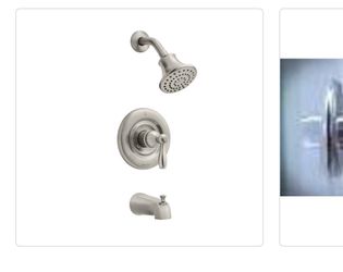 GLACIER BAY NICKEL SHOWER & TUB SET NEW