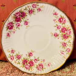 Vintage “Queen’s” Rosina China Co. - Queen’s Roses Saucer