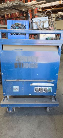 Mobile Power Distribution Cart on Wheels