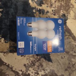 4 Energetic Daylight Light Bulbs Never Used All Original Bulbs Inside