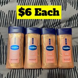 Vaseline Glazed & Glisten Shimmering Body Gel Oil Sunlit Glow, with Vanilla & Cocoa Butter